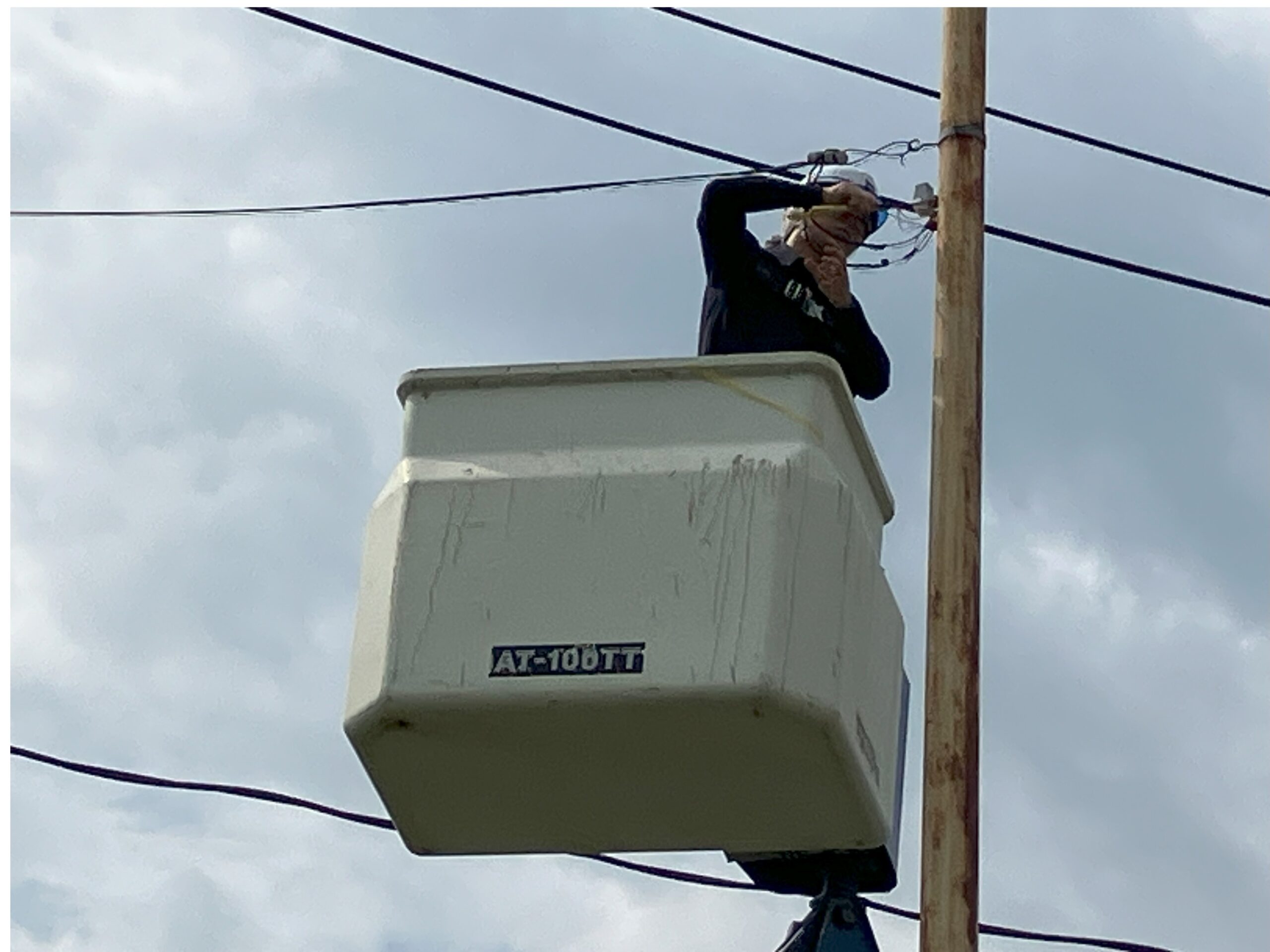 自動点滅器交換作業